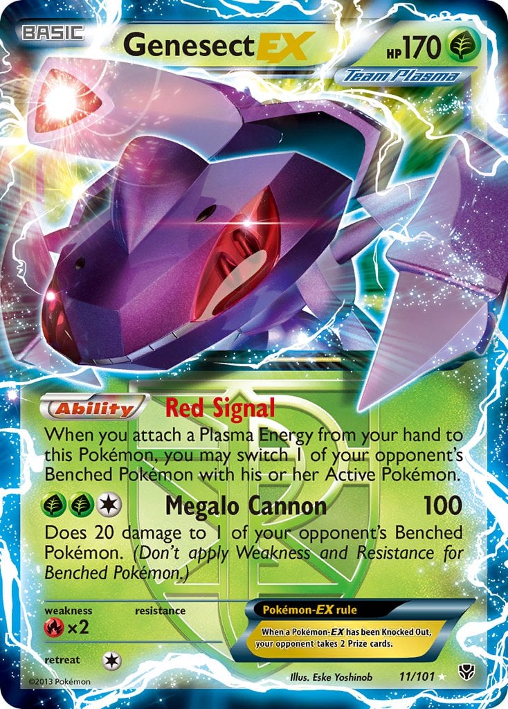 Genesect-EX Plasma Blast Pokemon TCG 30th Celebration