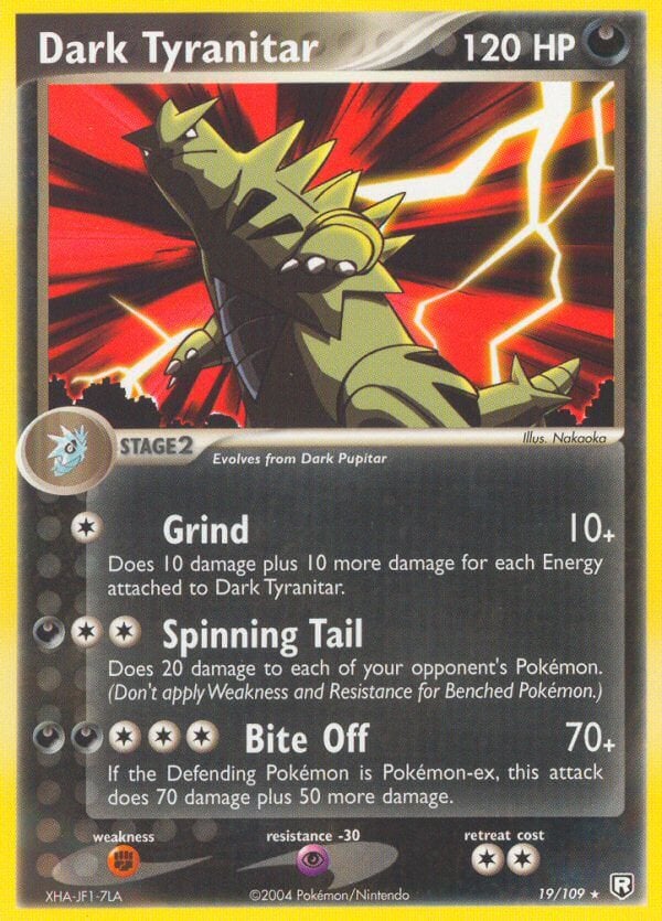 Dark Tyranitar EX Team Rocket Returns Pokemon TCG 30th Celebration