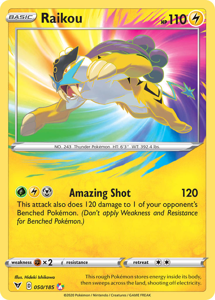 Raikou Vivid Voltage Pokemon TCG 30th Celebration