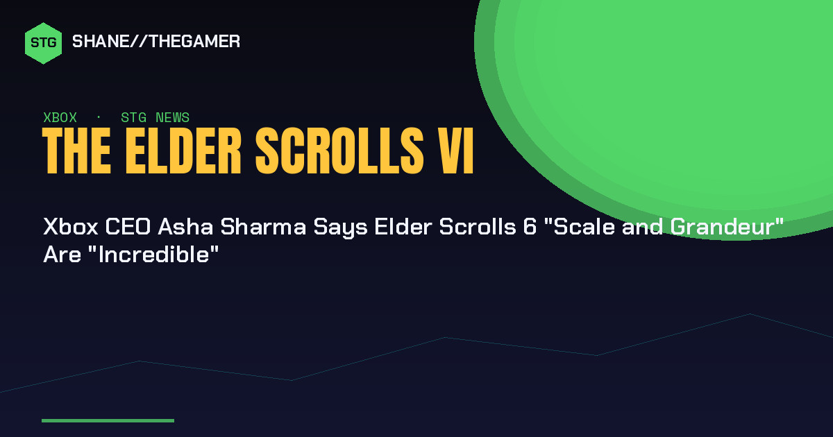 Xbox CEO Asha Sharma Says Elder Scrolls 6 